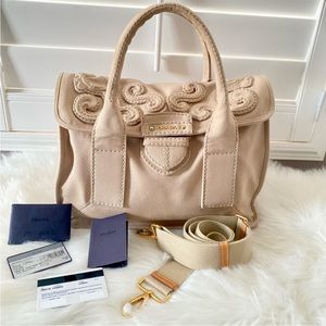 ❤️ Prada Canapa Baroque Flap Bag